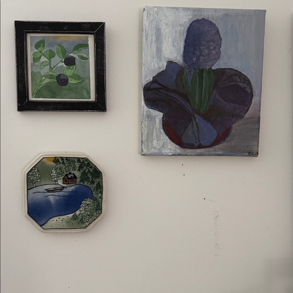 Vintage Arabia for Finnair Octagon Shape Ceramic Plate Helja Liukko-Sundstrom - Picture 7 of 7